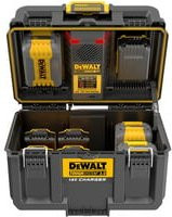 DEWALT ToughSystem 2.0 Ladestation DWST83471 in Schwarz mit USB-A und USB-C Anschlüssen - Bild 1