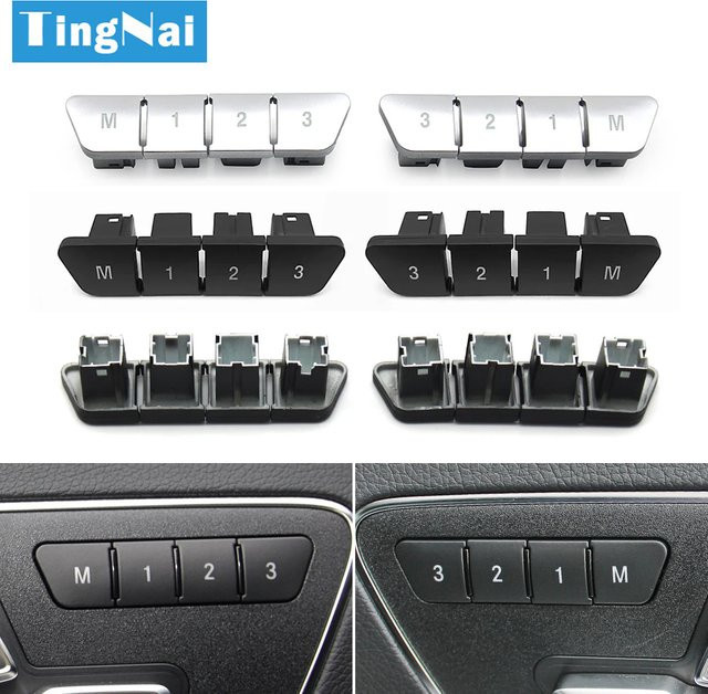 TNAI Sitzverstellung-Speicherschalter für Mercedes-Benz A B C E ML GL GLE GLK GLA CLA W176 W246 W204 W212 W166 W156 W117 W218 in Schwarz - Bild 1
