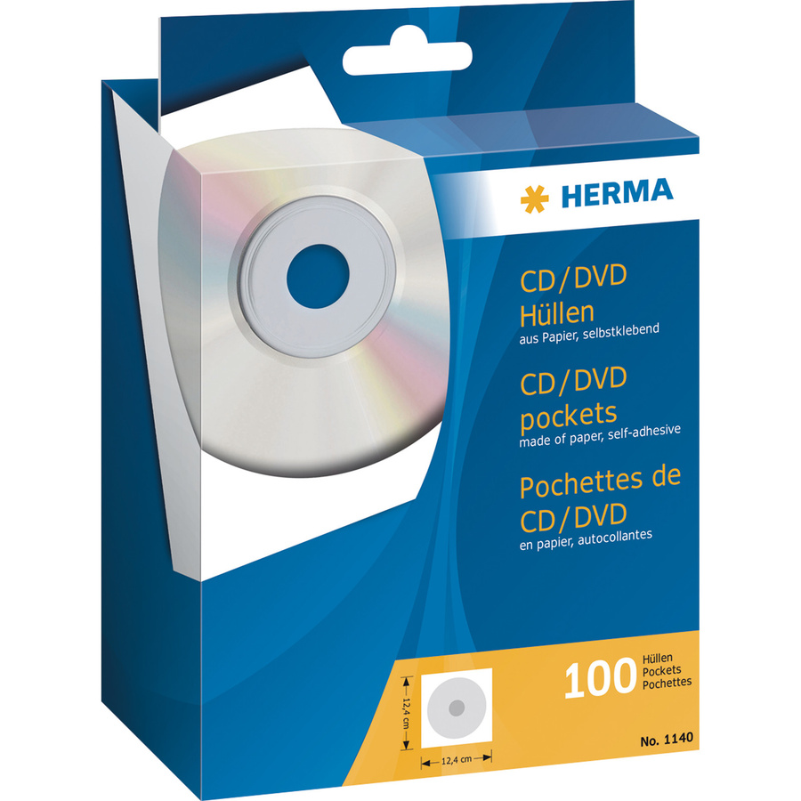 HERMA CD/DVD Hülle aus Papier in Weiß - Bild 2
