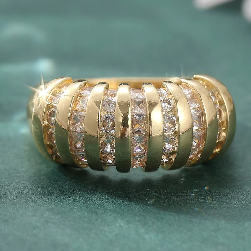 YoYo Ring, vergoldet, Zirkonia, Damen - Bild 2
