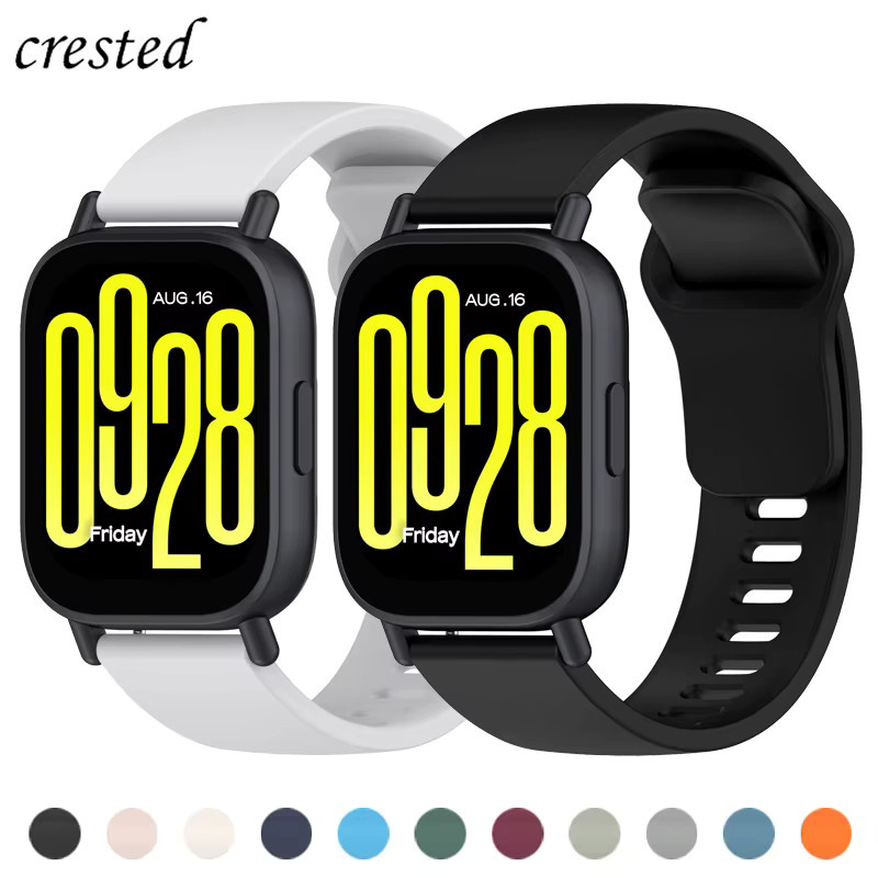 I LOVE LUO Uhrenarmband Silikon, Schwarz, 22 mm, für Xiaomi Redmi Watch 5 Active / 5 Lite - Bild 4