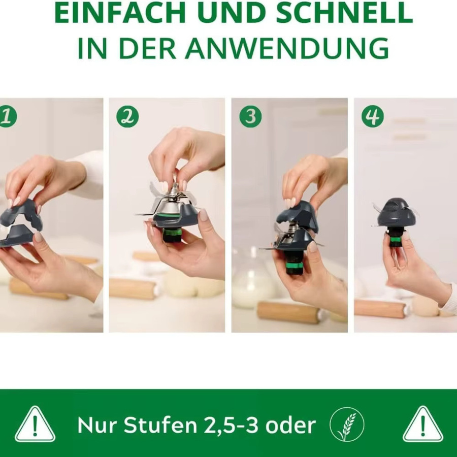 Vorwerk Teigvermeidung Schutzhülle für Thermomix TM5 und TM6 in Grau - Bild 3