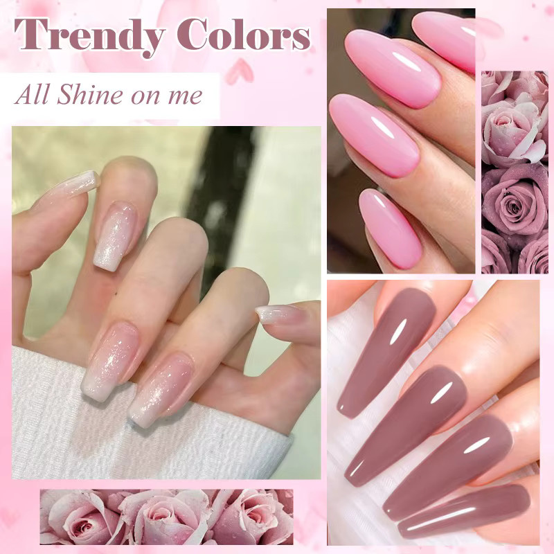 MEET ACROSS Gel Nagellack Set, Glänzend, 10 Teile - Bild 2