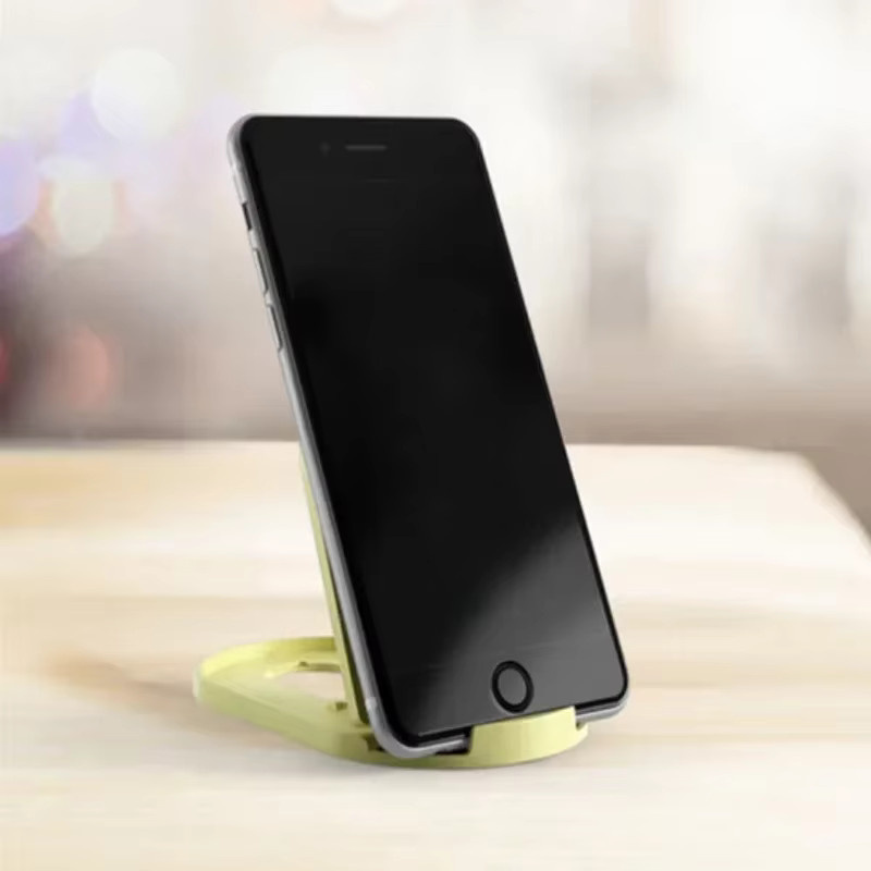 2er-Set faltbarer Desktop-Handyhalter aus Kunststoff in Grau für iPhone und Huawei - Bild 3