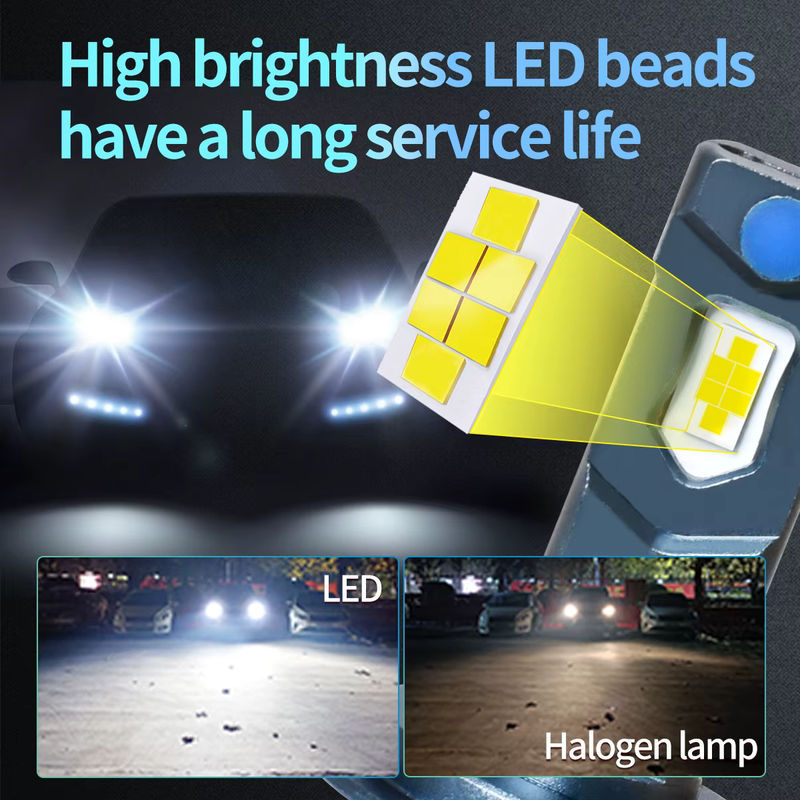 K6R LED-Autoscheinwerferlampen mit 6000 K und 300 W für H7 H4 H1 H11 H8 9005 9006 9012, 16000 LM mit Plug-Play-Decoder für hohe Helligkeit - Bild 4