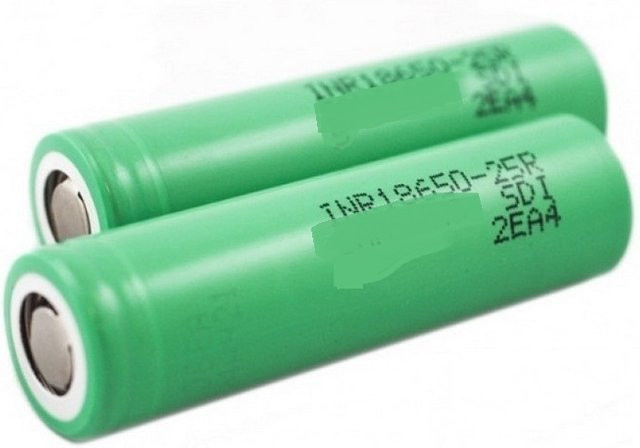 Aleaivy INR18650 25R Lithium-Ionen-Akku, 2500mAh, 3,7V, Grün - Bild 1