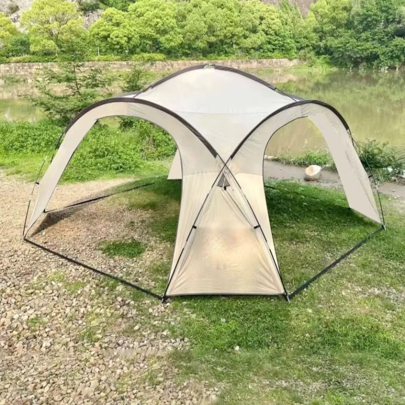 Tragbarer und zusammenklappbarer Strandkuppel-Sonnenschutz für Picknick und Camping - Bild 3