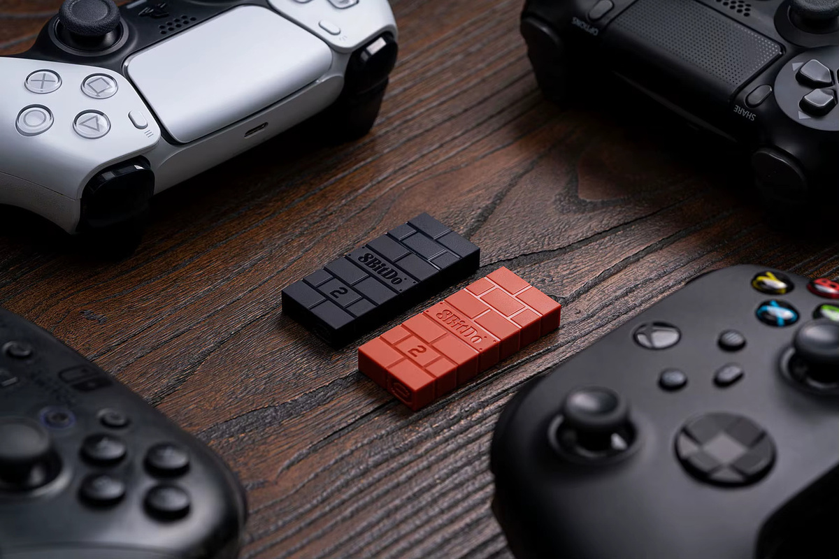 8Bitdo Wireless Bluetooth USB Adapter Schwarz für Nintendo Switch, Windows, Mac und Raspberry Pi zur Unterstützung von PS3, PS4 und PS5 Controllern - Bild 3
