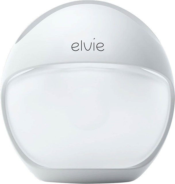Elvie Curve Silikon-Handmilchpumpe in Weiß und Transparent, BPA-frei - Bild 1