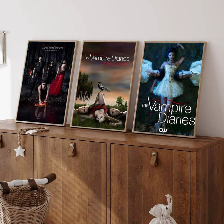 Selbstklebendes Kunstposter The Vampire Diaries von Rastar in Multicolor auf Whitepaper - Bild 3