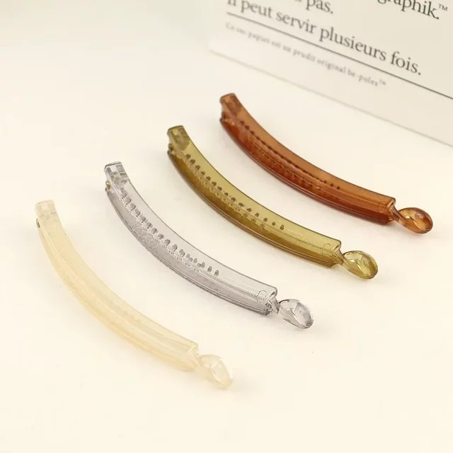 Haarclip Banane, Acryl, Transparent, Damen - Bild 1