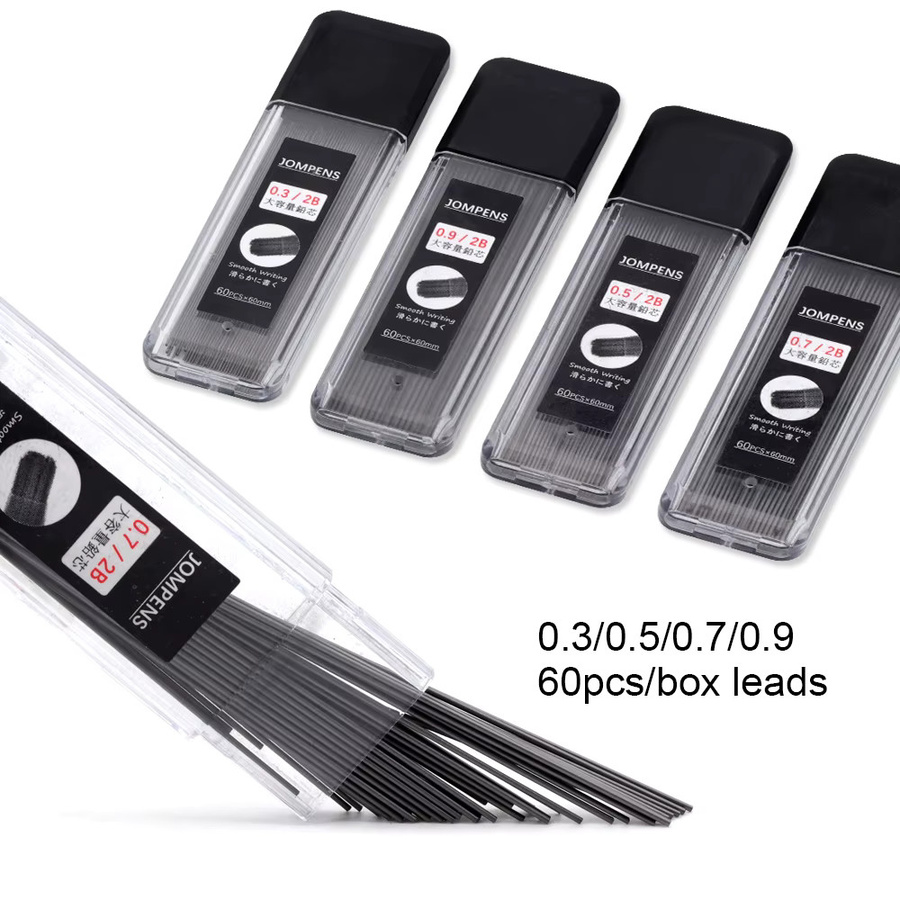 MROOFUL 2B Automatische Bleistiftminen Set, 3 Boxen, Schwarz, für Skizzieren und Zeichnen - Bild 2