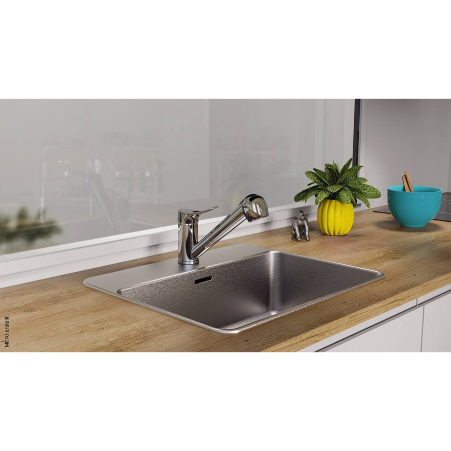 Eisl Spültischarmatur Verona Niederdruck in Chrom mit ausziehbarem Brausekopf und Spritzfunktion - Bild 2