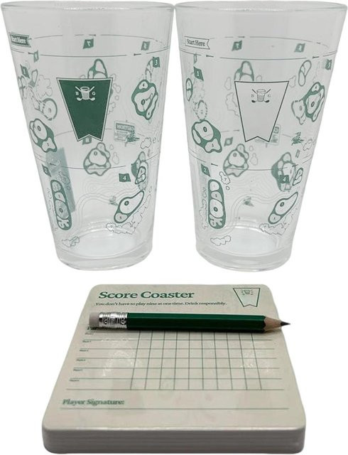 P andora Bierglas mit 9-Loch-Golfplatz Design in Transparent, One Size - Bild 1