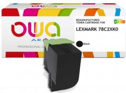 Armor OWA Tonerpatrone Schwarz für HP LaserJet Pro MFP M521dn, wiederaufbereitet, Alternative zu Lexmark 78C2XK0 - Bild 1