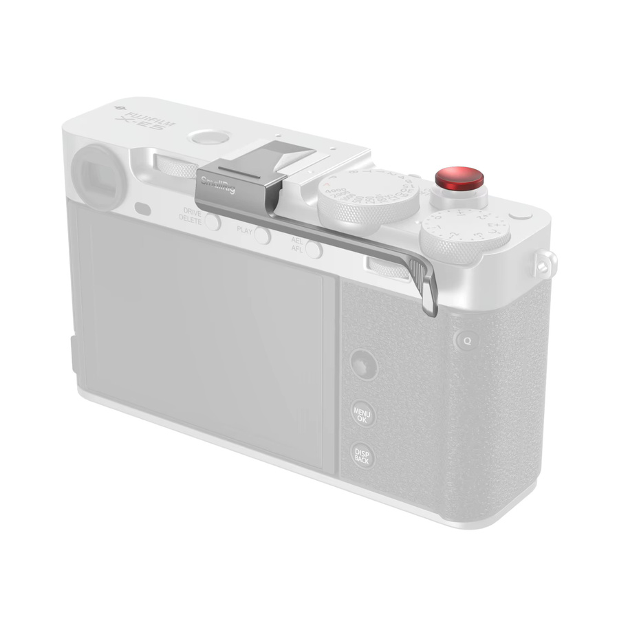 SmallRig Daumengriff für FUJIFILM X-E5 in Silber/Schwarz mit Auslöser-Taste und Silikonpads - Bild 1