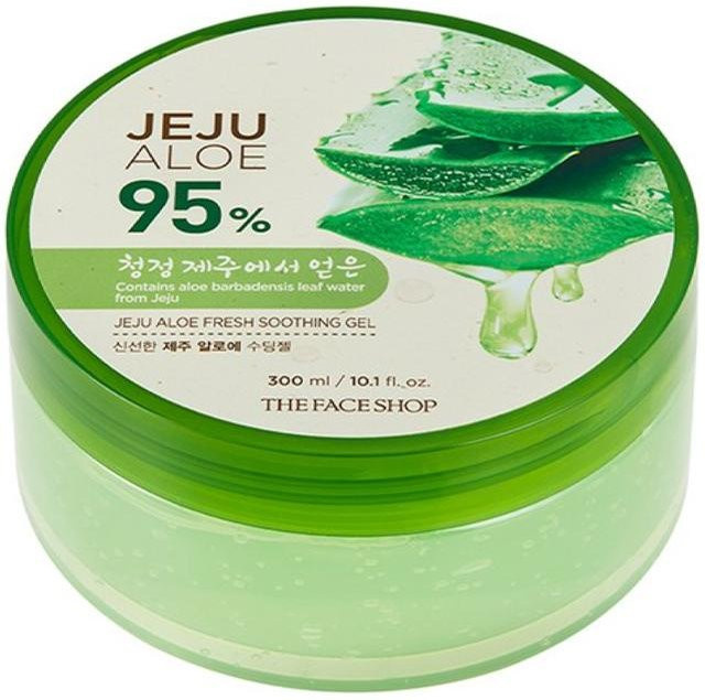 THE FACE SHOP Fresh Jeju Aloe Beruhigendes Gel, 300 ml, Aloe Vera - Bild 1