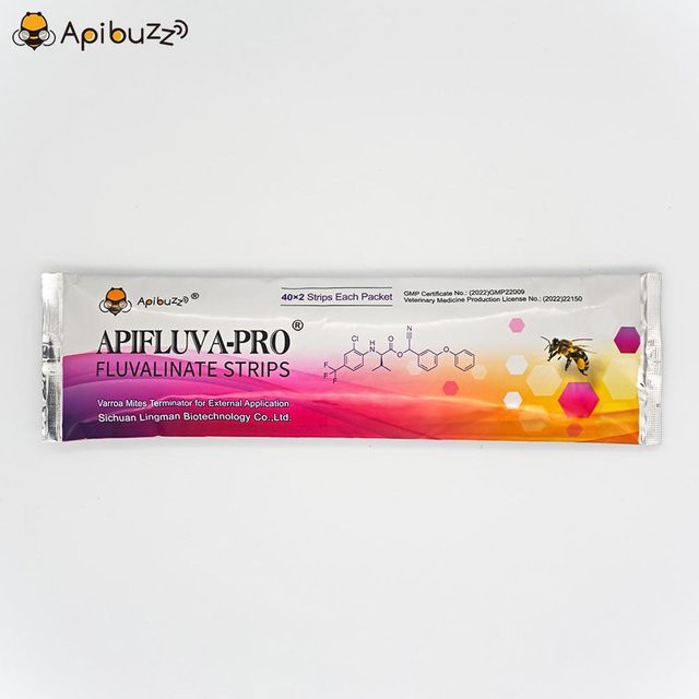 Apibuzz APIFLUVA-PRO Varroa-Streifen Bienenzubehör 40 x 2 Strips - Bild 1