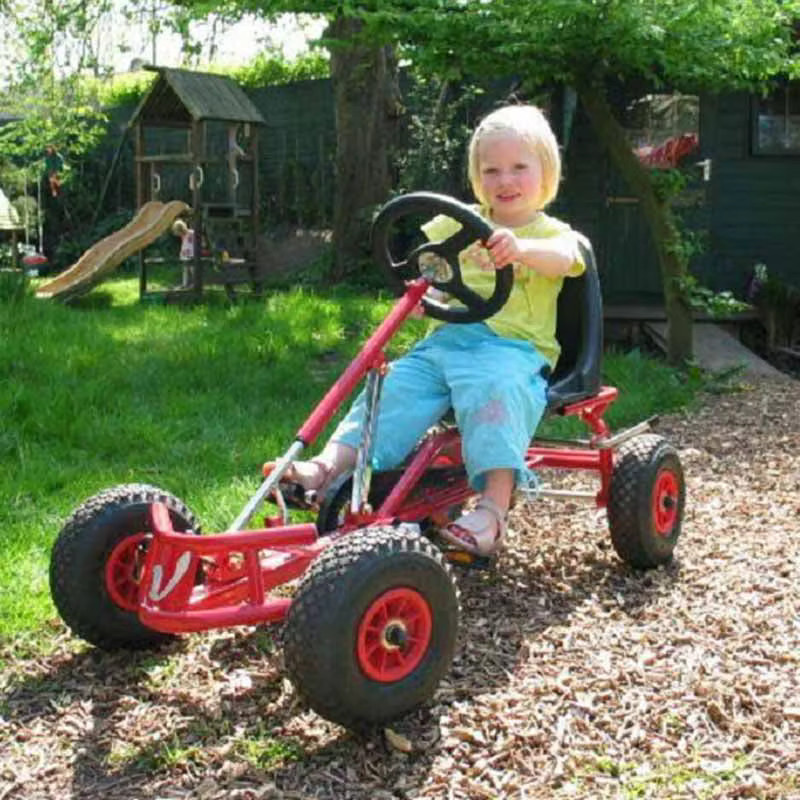 JSEX Quadratische Drift-Pedal-Gokarts, Fahrzeuge, Rot - Bild 1
