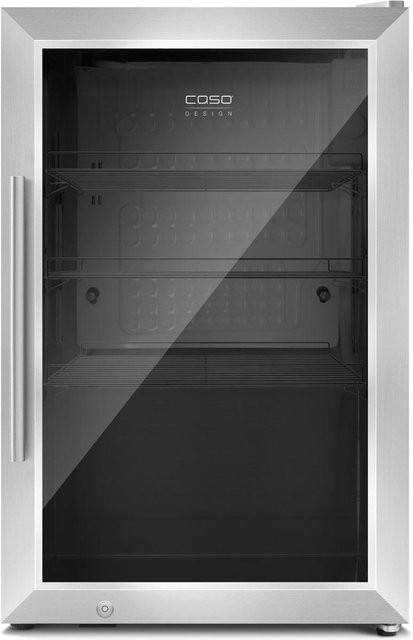 Caso Barbecue Cooler R Barbecue-Kühlschrank in Silber mit Glastür und Zero Degree Zone - Bild 1