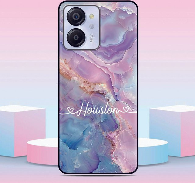 Personalisierte Handyhülle mit individuellem Namen für Blackview Wave 9C 8C 6C Shark 9 und Oscal C80 C70 C60 C30 C20 Pro in Multicolour - Bild 1