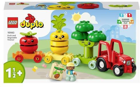 LEGO DUPLO Obst- und Gemüse-Traktor Bauernhof Spielset für Kleinkinder ab 1,5 Jahren, Mehrfarbig - Bild 1