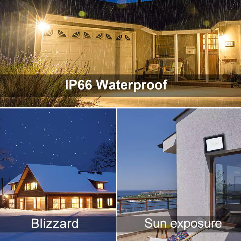 Tuya Smart RGBW LED Flutlicht mit App- und Sprachsteuerung für Garten und Outdoor, CCT 3000-6500K, Schwarz - Bild 3