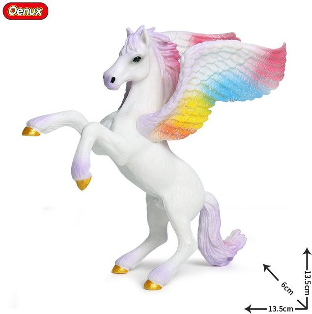 Oenux Regenbogen-Pegasus Märchen Actionfigur PVC ab 3-6 Jahren - Bild 1