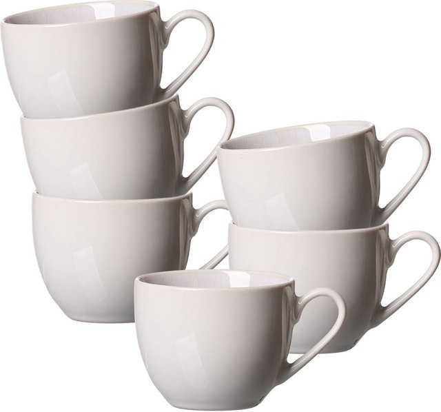 Ritzenhoff & Breker Espressotassen Laredo 6er Set aus Keramik in Beige und Weiß, 90 ml - Bild 1