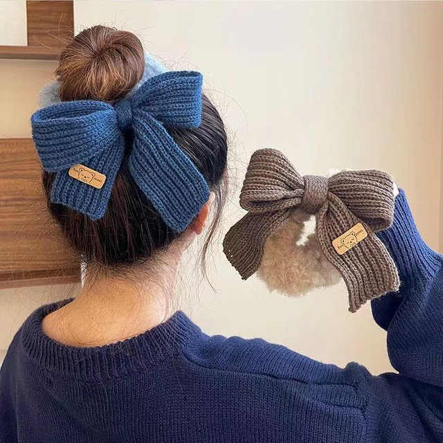 MEPHINA Haarring, gestrickte Wolle, Schleife, Mädchen - Bild 1