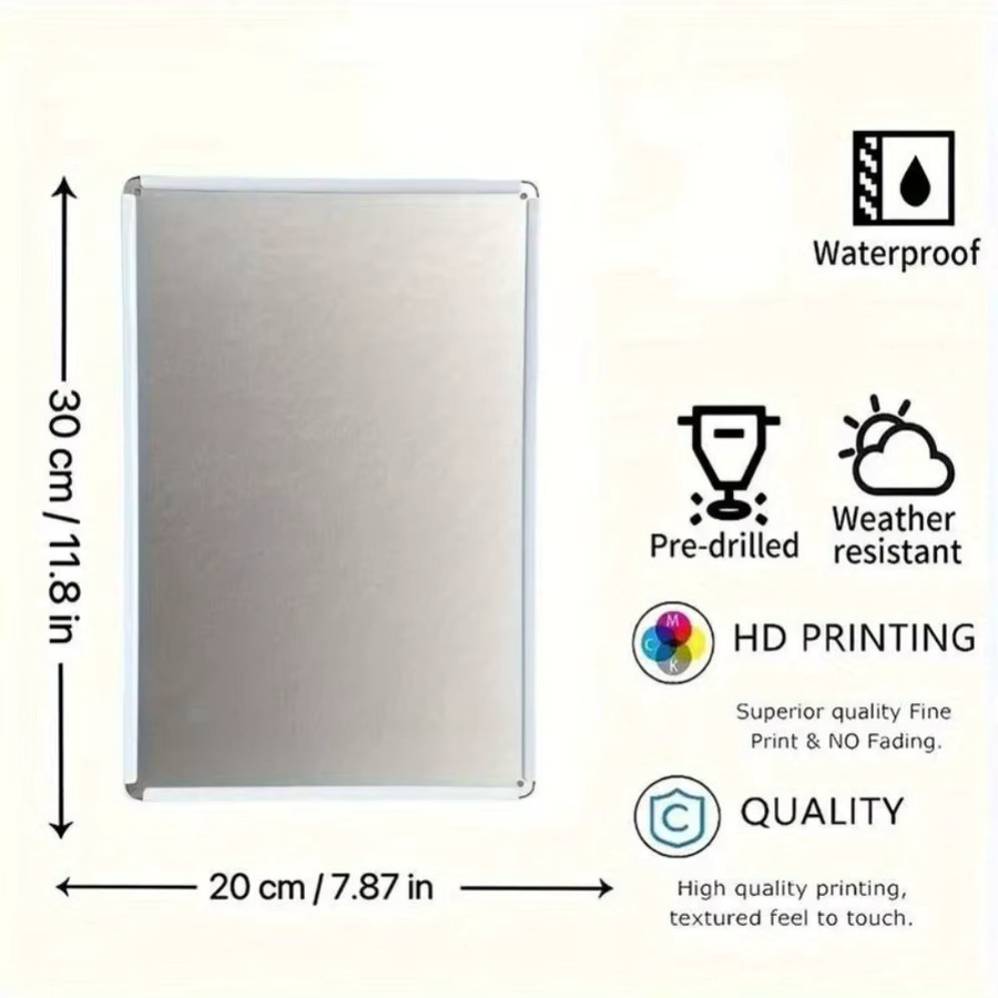 CIFBUY Metall-Wandkunst Rustikales 2D-Dekoschild für Haus und Garten - Bild 2