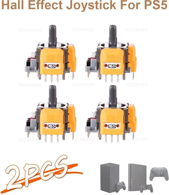 TECTINTER Hall-Effekt Analog-Joystick für PS5 Controller Ersatz-Thumbstick für Playstation 5 Gamepad Reparatur-Teile - Bild 1