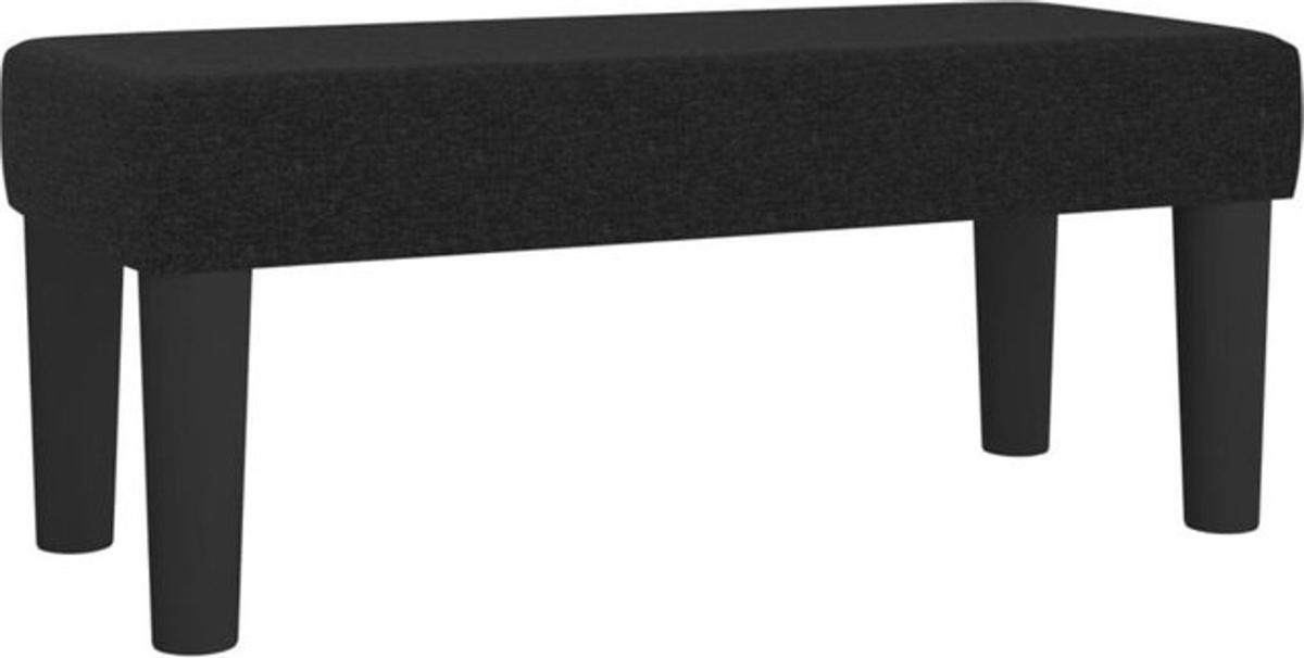 Moderne Sitzbank aus Stoff von vidaxl in Schwarz, B/T/H: 70 x 30 x 30 cm - Bild 1