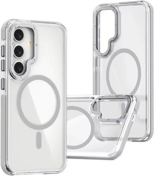 Magnetische Schutzhülle für Samsung Galaxy A-Serie mit Metall-Linsenschutz, Transparent - Bild 1