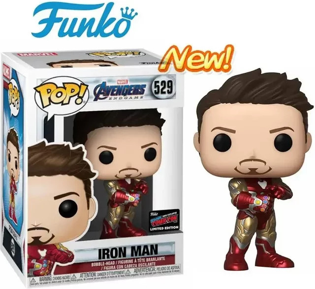 Funko Marvel Avengers 4 Endgame Tony Stark Iron Man # 529 & Quake, Action-Spielzeugfigur, 2-teiliges Set, ab 3 Jahren - Bild 1