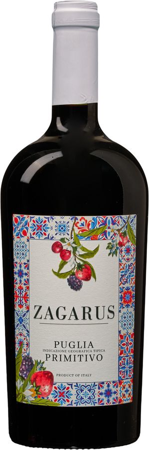 Zagarus Primitivo Rotwein, Puglia, Italien, 0,75 l - Bild 2