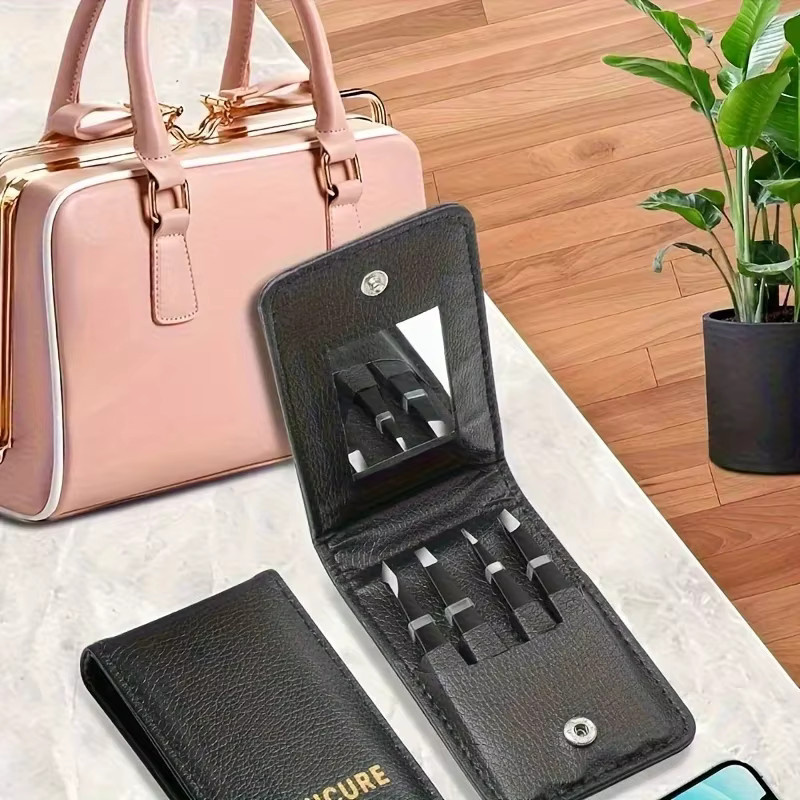 Ouriner Augenbrauenpinzetten-Set, 4-teilig, Edelstahl, Unisex - Bild 4