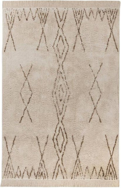 Kayoom Kurzflorteppich Alena in Braun und Ocker/Creme B/H/T: 170 x 120 x 2 cm und 150 x 80 cm - Bild 1