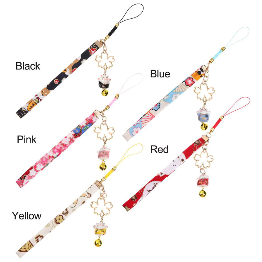 Anhänger Japanische glückliche Katze Glocke Sakura, Unisex - Bild 2