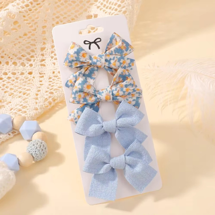 Haar Clips für Baby Mädchen, 4er Set, Bogen, Kinder - Bild 1