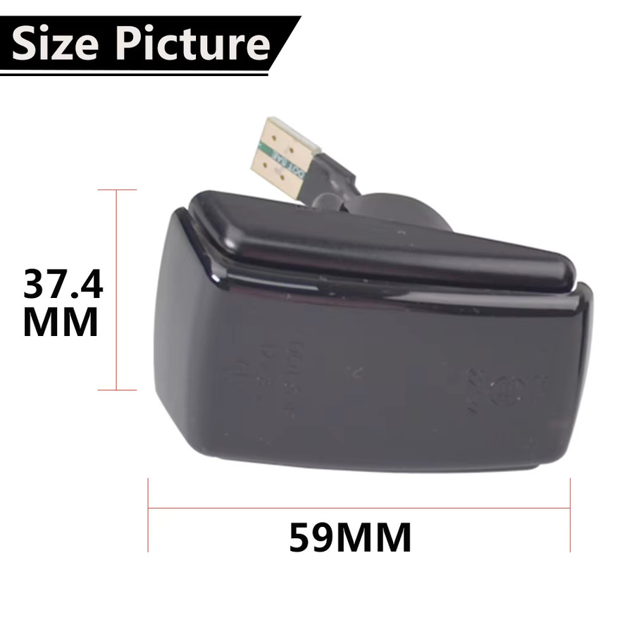 Malcayang Dynamische LED Seitenblinker mit Fließwasser-Effekt für Volvo 850 V40 V70 S40 240 740 C70 940 S70 S90 960 - Bild 3