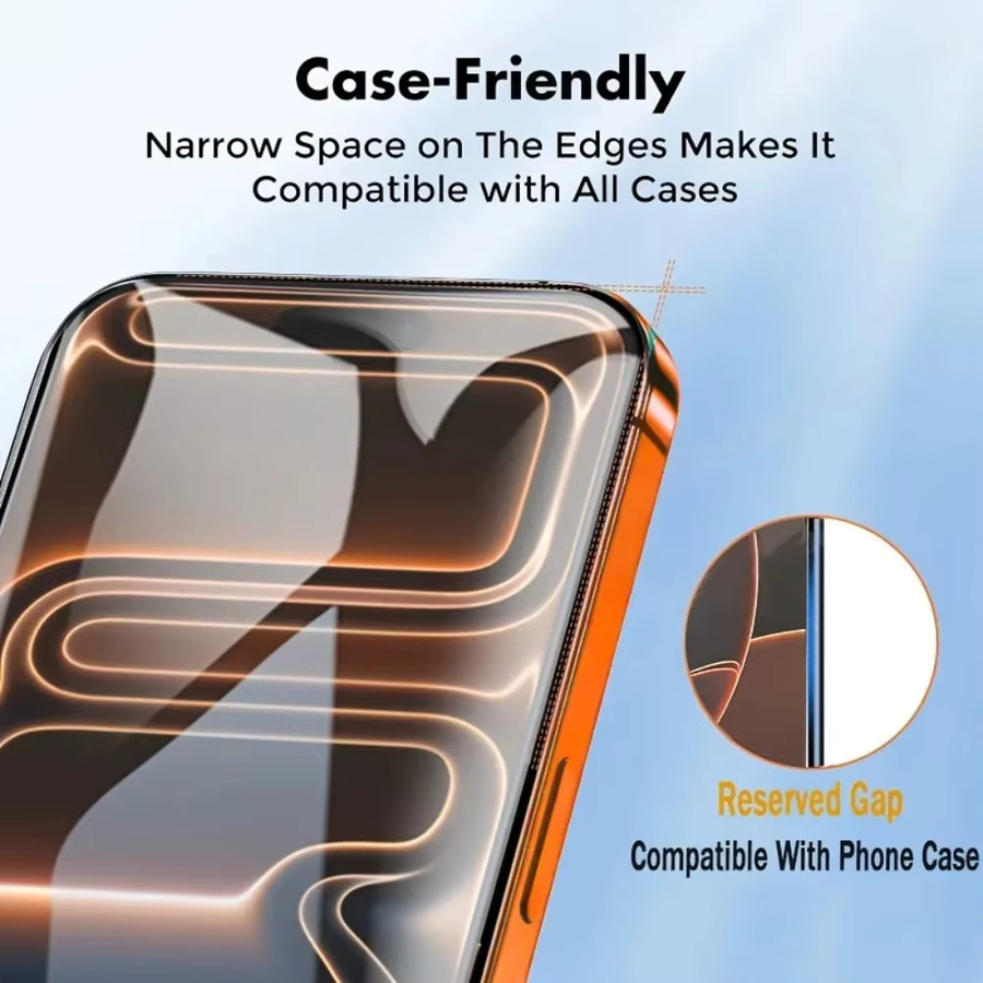 ZMZE 3er-Pack Ultra-Klares Panzerglas Displayschutzfolie für iPhone 17, 16, 15, 14, 13, 12, 11 und weitere Modelle, Transparent - Bild 2
