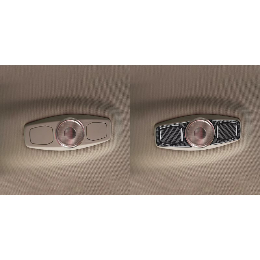 Carbon Faser Dachlampen Abdeckung für Ford Focus 2012–2018 in Schwarz - Bild 3