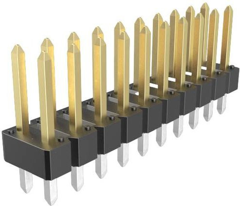 Amphenol Stiftleiste Standard 77313-101-20LF in Gold - Bild 1