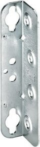 Winkelbettbeschlag Hettich aus stahlverzinktem Stahl in Silber, 127 mm - Bild 1