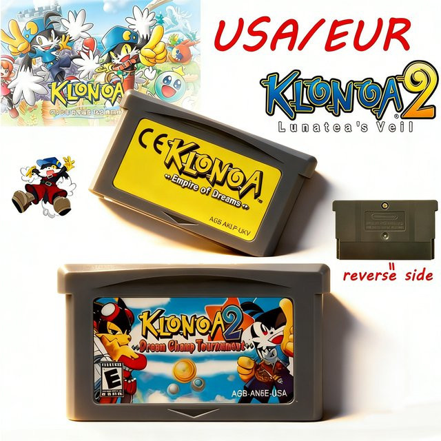 Bandai Klonoa Empire of Dreams Game Boy Advance Videospiel Modul in Grau - Bild 1