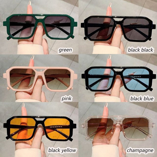 Qutzzmnd Sonnenbrille, quadratisch, Vollrand, Kunststoff - Bild 1