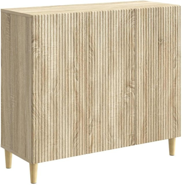 vidaXL Sideboard Sonoma-Eiche im Vintage-Design, B/T/H: 89 x 34,5 x 80 cm - Bild 1