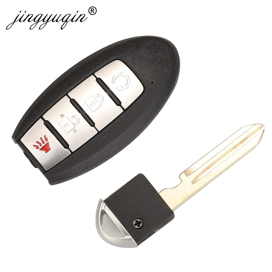 jingyuqin Fernbedienungsschlüssel für Nissan Kicks und Rogue 2018-2021, 433,92MHz 4A Proximity Smart Keyless FOB KR5TXN3, Schwarz - Bild 4