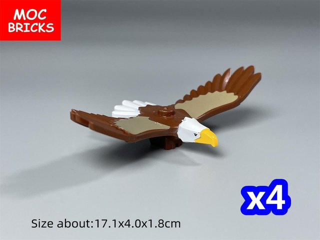 Yiran toy MOC Steine Tier Vogel Adler, Konstruktionssteine, 4-teiliges Set, ab 6 Jahren - Bild 1